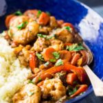 Recette: Comment faire du Ragoût de crevettes Jerk avec du Roulot de Chou-Fleur