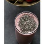 Chia strawberry protein smoothie