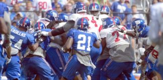 Combats de camp de formation de la NFL de 2017 Pratiques d'été