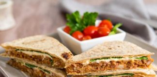 Torre Washington's bean quesadillas