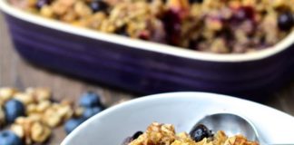 Recette: Comment faire de la pomme de noix de mûrier et de la farine d'avoine cuite aux noix