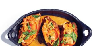 Recette: Comment faire des pommes de terre douces remplies de curry au poulet thaïlandais