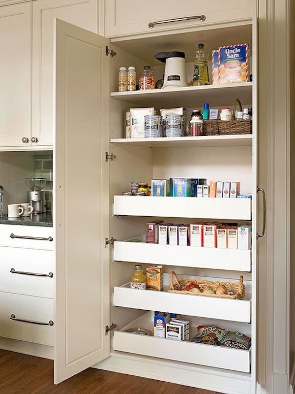 Fitness Inspiration White Slide Out Kitchen Pantry Drawers