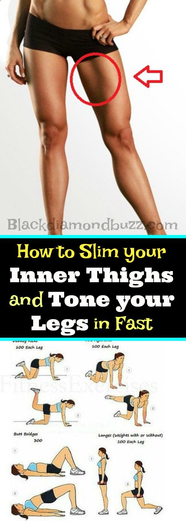 Fitness Motivation How To Slim Your Inner Thighs And Tone Your Legs In Fast In 30 Days These