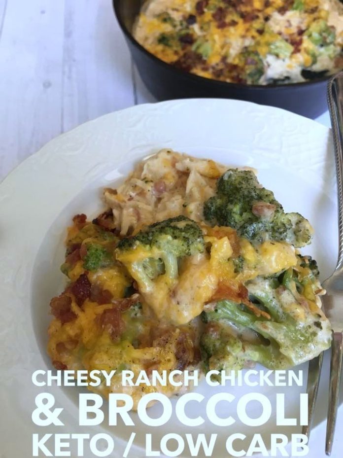 Healthy Recipes : CHEESY RANCH CHICKEN & BROCCOLI KETO & LOW CARB ...